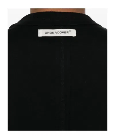 Undercover Boxy Black Short-sleeve T-shirt With Graphic Print In Black