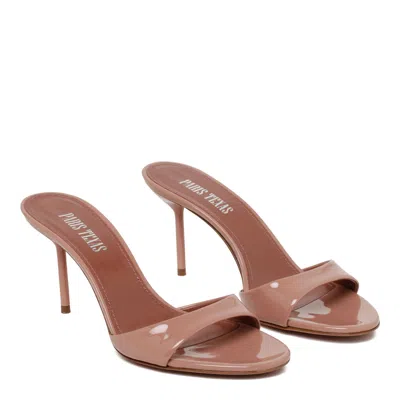 Paris Texas Lidia 70 Patent Leather Mules In Pink