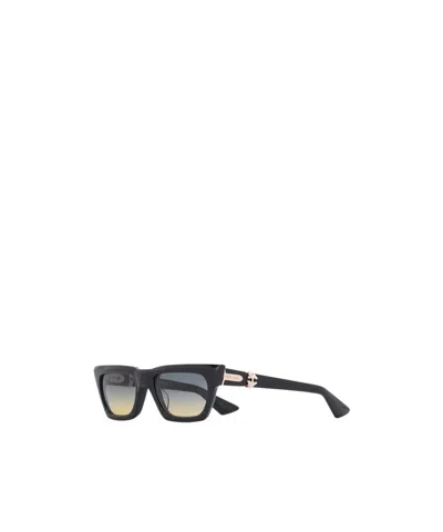Chrome Hearts Logo Sunglasses In Black