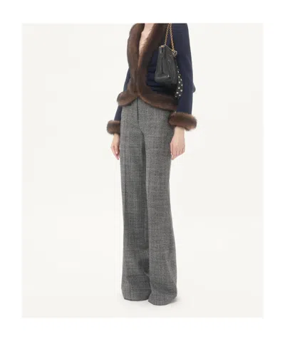 Valentino Garavani Panthea Small Shoulder In Nappa Leather With Chevron Pattern Bags In Black