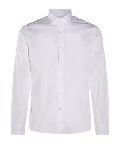 Canali Cotton-blend Shirt In White
