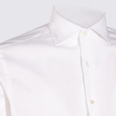 Canali Cotton-blend Shirt In White