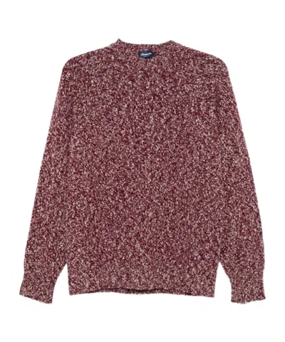 Drumohr Wool Sweater With Mottled Effect In Purple