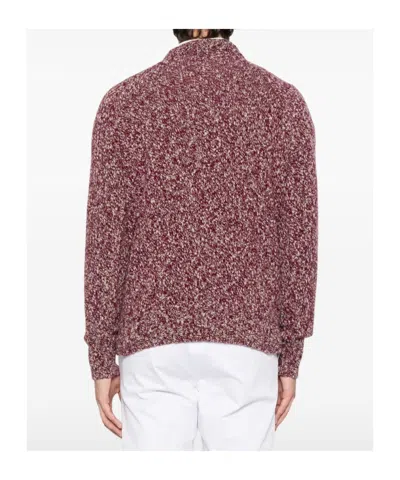 Drumohr Wool Sweater With Mottled Effect In Purple