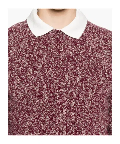 Drumohr Wool Sweater With Mottled Effect In Purple