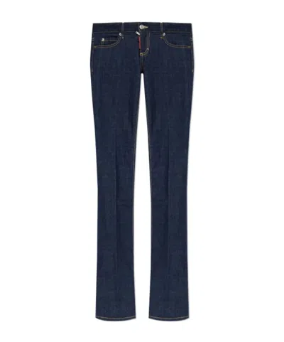 Dsquared2 Belt Loop Denim Trousers In Blue