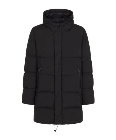 Herno Legend Man Puffer Midnight Blue Size 34 Polyamide In Black