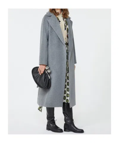 Weekend Max Mara Weekend 2 Tempera Belted Coat In Gray