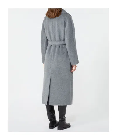 Weekend Max Mara Weekend 2 Tempera Belted Coat In Gray