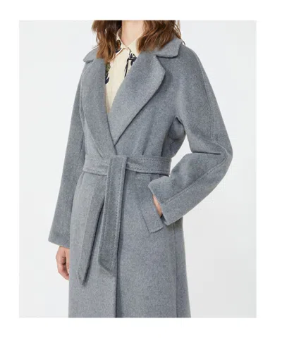 Weekend Max Mara Weekend 2 Tempera Belted Coat In Gray