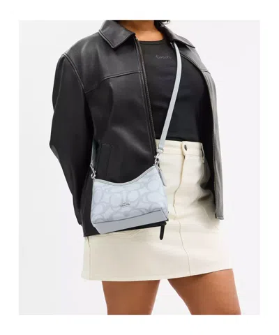 Coach Laurel Small Shoulder Bag In Sketch Signature Canvas