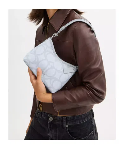 Coach Laurel Small Shoulder Bag In Sketch Signature Canvas