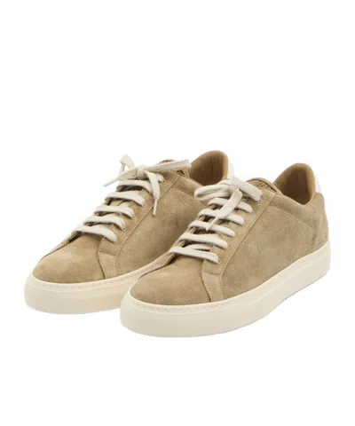Common Projects Patterned-tongue Suede Sneakers In Neutral