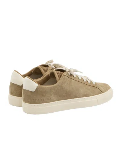 Common Projects Patterned-tongue Suede Sneakers In Neutral