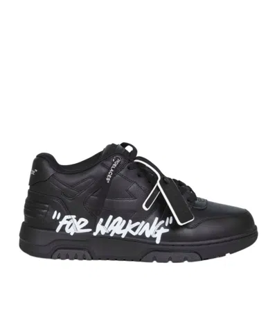 Off-white Out Of Office Sneakers For Walking In Black