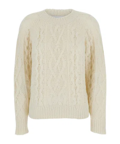 Isabel Marant Étoile Isabel Marant Etoile  Écru Mohair-blend Sweater In Brown