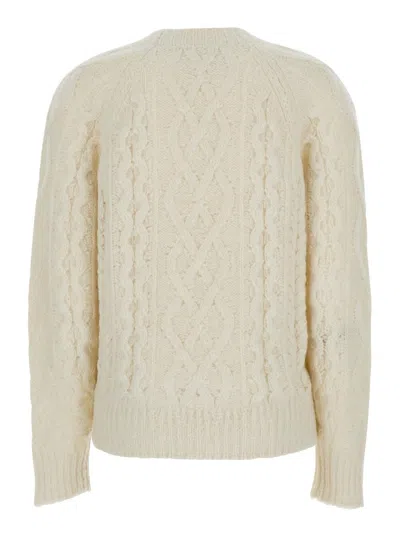 Isabel Marant Étoile Isabel Marant Etoile  Écru Mohair-blend Sweater In Brown