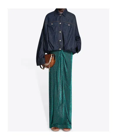 Dries Van Noten Cotton Denim Vesto Jacket In Blue