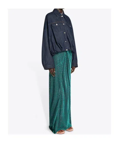 Dries Van Noten Cotton Denim Vesto Jacket In Blue