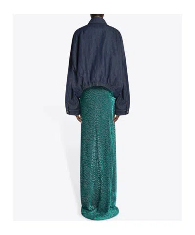 Dries Van Noten Cotton Denim Vesto Jacket In Blue