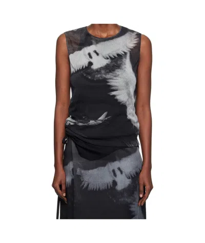 Ann Demeulemeester Sleeveless Vest In Black