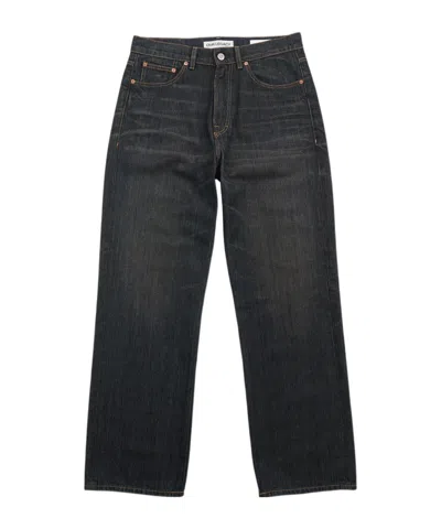 Our Legacy 25.5cm Third Cut Cotton Denim Jeans In Black