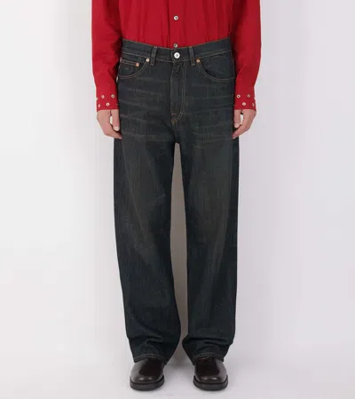 Our Legacy 25.5cm Third Cut Cotton Denim Jeans In Black