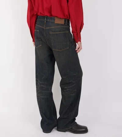 Our Legacy 25.5cm Third Cut Cotton Denim Jeans In Black