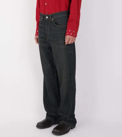 Our Legacy 25.5cm Third Cut Cotton Denim Jeans In Black