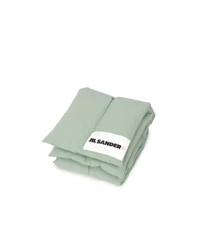 Jil Sander Rectangular Scarf In Green