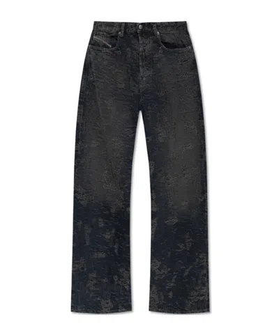Diesel Vintage Inspired D-sire Denim Trousers In Gray