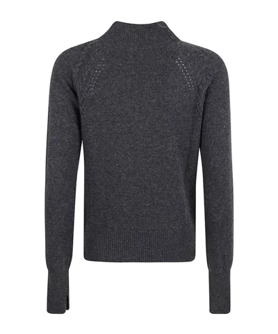 Ermanno Scervino Long Sleeve High Neck Sweater In Multi