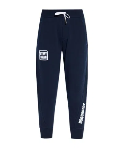Dsquared2 Logo Track Pants In Blue