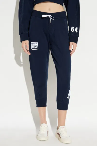 Dsquared2 Logo Track Pants In Blue