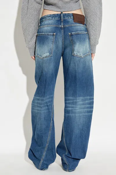 Dsquared2 Belt Loop Denim Trousers In Blue