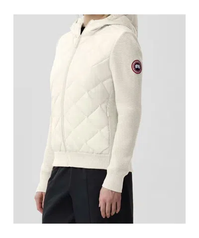 Canada Goose Hybridge Quilted Hooded Jacket In Neutral