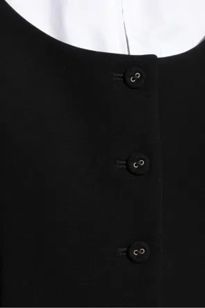 Jacquemus Button-fastening Balloon-sleeve Jacket In Gold