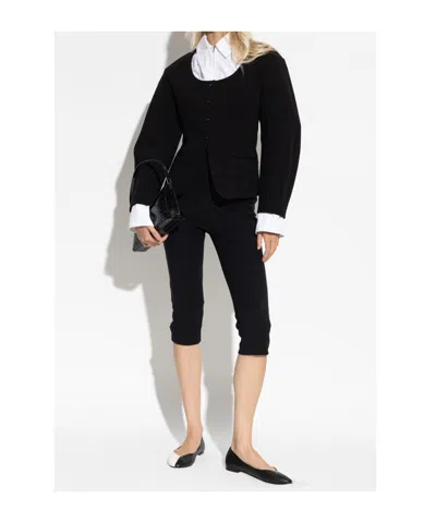 Jacquemus Button-fastening Balloon-sleeve Jacket In Gold