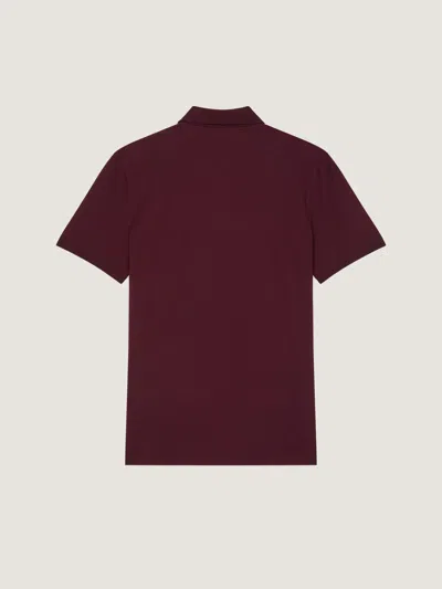 Givenchy Polo In Cotton With  Patch In Burgundy
