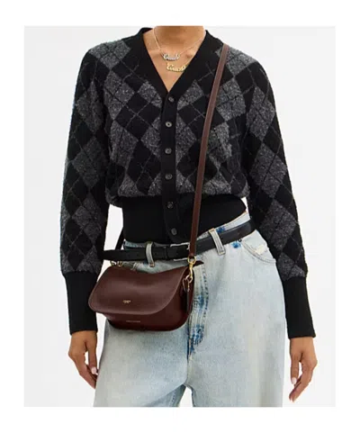 Coach Waverly Shoulder Bag With Embossed Logo In Brown