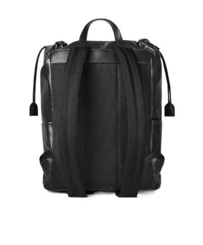 Fendi Flap Backpack In Black