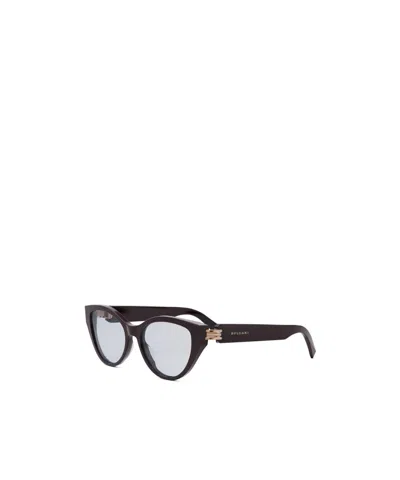 Bvlgari Geometric Frame Plain Mirror In Black