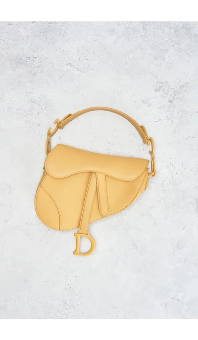 Fwrd Renew Dior Saddle Bag In Brown