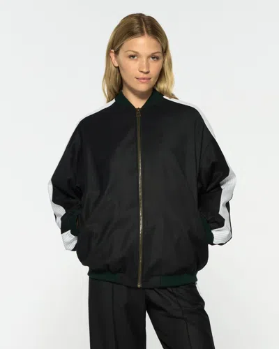 Serena Bute Bomber Jacket In Black