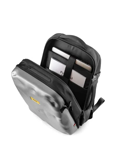 Crash Baggage Metallic-panel Backpack In Gray
