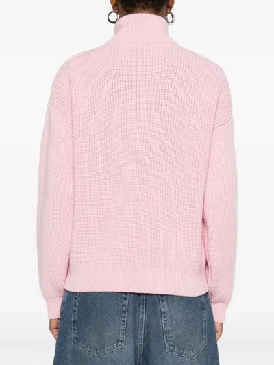 高领正面拉链毛衣