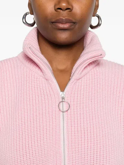 高领正面拉链毛衣