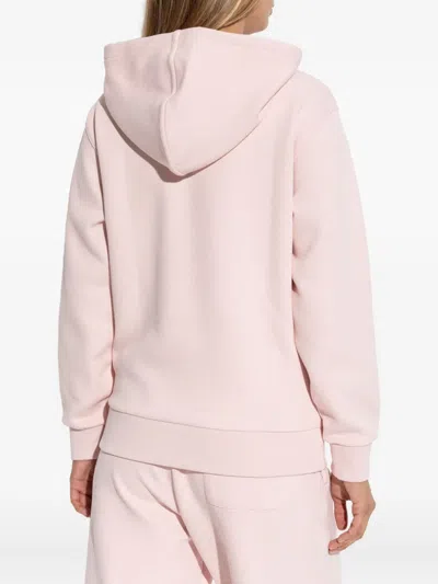 Lacoste Piqué Hoodie In Pink