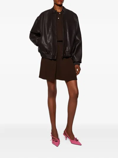 Miu Miu 25mm Slingback Pointed-toe Sandals In Pink