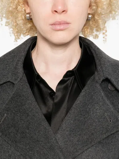 Joseph Double-breasted Coat In Gray